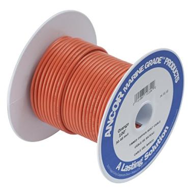 Imagem de Cabo de bateria e fio de grau marítimo da Ancor 18 AWG - tamanhos de 4 AWG e carretel, 10 Awg, Laranja, 500 Feet