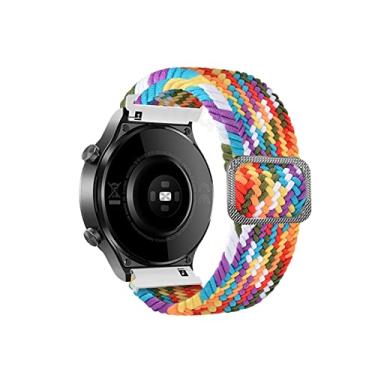 Imagem de HAZELS Pulseiras elásticas de nylon QuickFit para Garmin Fenix 7 7X 6 6X Pro 5X 5 3HR 935 945 EPIX Smart Watch Bands 22 26mm Pulseira (Cor: arco-íris, Tamanho: 26mm Fenix 7X)