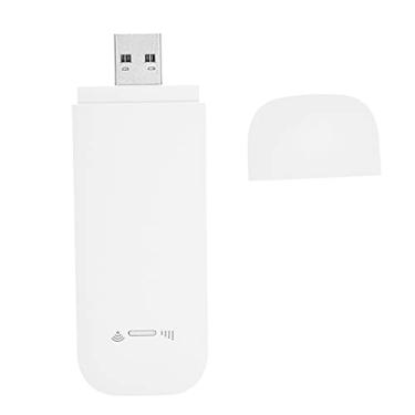 Imagem de Mobile WiFi Hotspot 4G LTE USB Modem Roteador WiFi Portátil Com Cartão SIM Mini Dispositivo WiFi Hotspot Plug and Play Pocket Hotspot Router (Branco)
