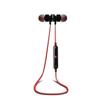Imagem de Fone de Ouvido Bluetooth sem fio, Microfone Kaidi Kd901, Com Ímã, 4 Horas de Musica, Vermelho