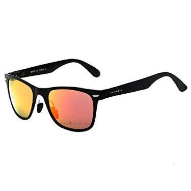 Imagem de Oculos de Sol Masculino Square Retro VEITHDIA com Proteção Uv400 Polarizados Anti-Reflexo VT2140 (C1)