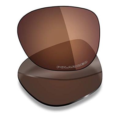 Imagem de Mryok Lentes de reposição femininas para Oakley Overtime OO9167 55 mm - Opções, Anticorrosão da água do mar, polarizada - marrom bronze, One Size