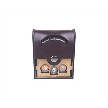 Imagem de Deck Box Unitário Com Tampa Em Couro para Keyforge (comporta 1 Deck)