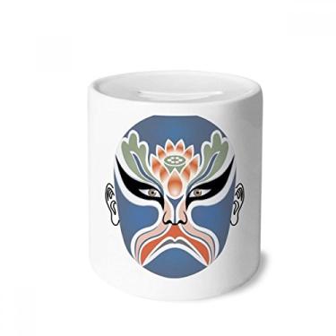 Imagem de DIYthinker Caixa colorida para dinheiro Xiangjianghui cabeça de ópera de Pequim, porta-moedas de cerâmica, presente de cofrinho