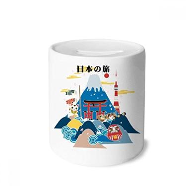 Imagem de DIYthinker Caixa de moedas de cerâmica local japonesa para viagem com visitas e porta-moedas