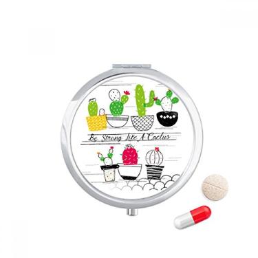 Imagem de Estojo de comprimidos para suculentas em vaso de plantas, caixa de armazenamento de medicamentos