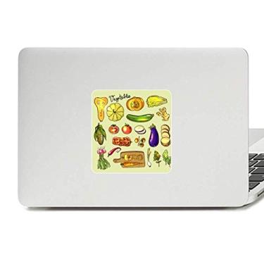 Imagem de Vegetais berinjela abóbora gengibre decalque vinil paster laptop decoração PC