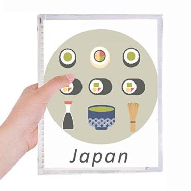 Imagem de Caderno tradicional japonês, para sushi, com folhas soltas, diário recarregável, artigos de papelaria