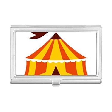 Imagem de Porta-cartões de visita com ilustração colorida para parque de diversões, caixa de bolso