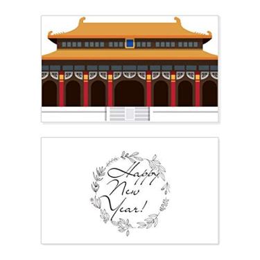 Imagem de China Arquitetura Tian'anmen Padrão Ano Novo Festival Cartão Bless Mensagem Presente