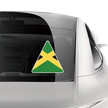 Imagem de DIYthinker Adesivo de carro com bandeira nacional da Jamaica na América do Norte para motocicleta e bicicleta