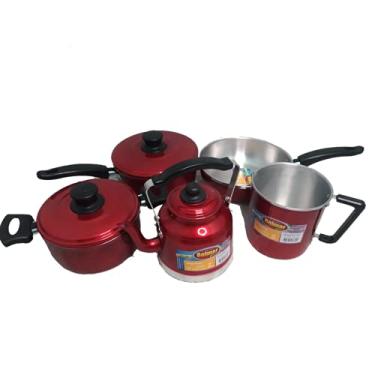 Imagem de Kit cozinha prática com 5 peças com Estojo Belmar Alumínios