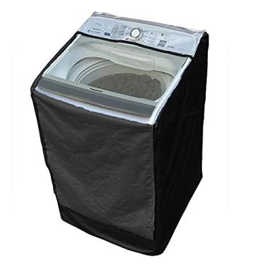 Imagem de Capa Máquina de Lavar Panasonic 17kg NA-F170P6T Zíper Painel Transparente Preta