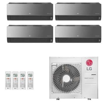 Imagem de Ar-Condicionado Multi Split Inverter LG 48.000 BTUs (3x Evap HW Artcool 9.000 + 1x Evap HW Artcool 18.000) Quente/Frio 220V