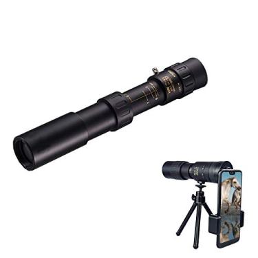 Imagem de Telescópio monocular com zoom 4k 10-30x25mm com suporte para smartphone Supertelefoto portátil para acampamento para observação de pássaros Acampamento Caminhada Evento esportivo