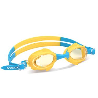 Imagem de Óculos de Natação Shark Fin Azul e Amarelo Vollo Sports