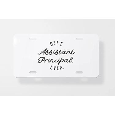 Imagem de Best Assistant Principal Ever Capa para placa de carro – Capa para placa de carro – Capa para placa de carro 15 x 30 cm