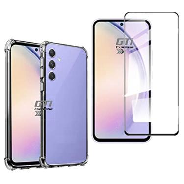 Imagem de Kit Capa Anti Impacto e Película De Vidro 3D 9D Compatível Com Samsung Galaxy A54