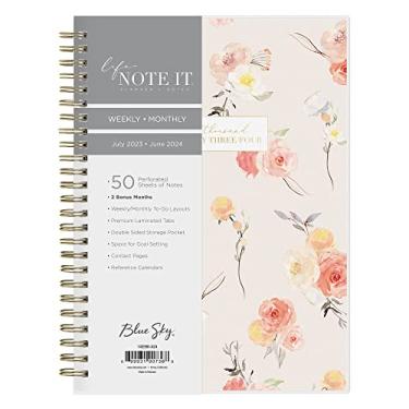 Imagem de Agenda Blue Sky Life Note It 142590-A24, ano acadêmico 2023-2024, 14,8 x 22 cm, Hannah Frosted