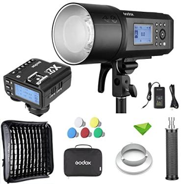 Imagem de Godox AD600Pro 600Ws TTL Flash + Godox X2T-F Gatilho para Fuji Fujifilm com Godox 60 * 60cm Softbox 2.4G 2600mAh Bateria, 0.01-0.9s Reciclar Strobe Flash Outdoor Speedlight