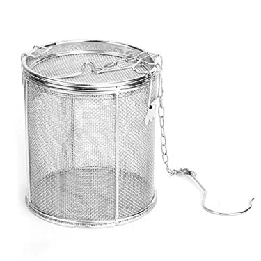 Imagem de Coador de temperos para temperos, coador de bolas de chá de aço inoxidável Coador de sopas para temperos Cesta de separação Filtro de temperos Ferramentas de cozinha 5,52 x 3,94(15 * 14 * 14)