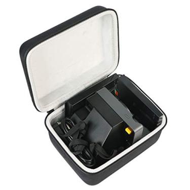 Imagem de khanka Capa rígida de viagem compatível com câmera instantânea Polaroid Originals Now I-Type (preto-1 zíper)