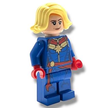 Imagem de LEGO Super Heroes Captain Marvel Yellow Hair Minifigure from 76152 (Bagged)