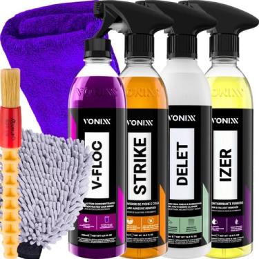Imagem de Kit Vonixx Descontaminante Ferroso Limpador De Pneus Shampoo