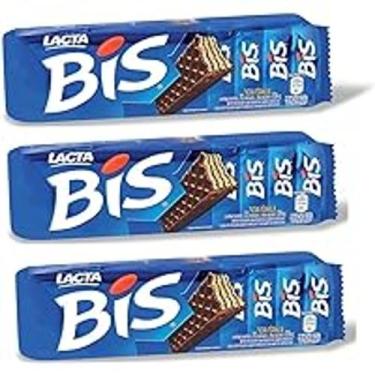 Imagem de Chocolate Lacta Bis Ao Leite Pack C 3 Unidades De 100,8G