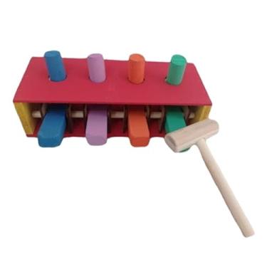 Imagem de Brinquedo Pedagógico Educativo Em Madeira TDAH Montessori Escolha o Seu: (Bate Pino)