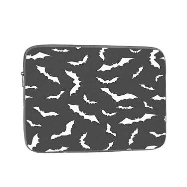 Imagem de Capa para laptop Bats on Black de 17 polegadas compatível com MacBook Air, capa para notebook para homens e mulheres, estudantes universitários