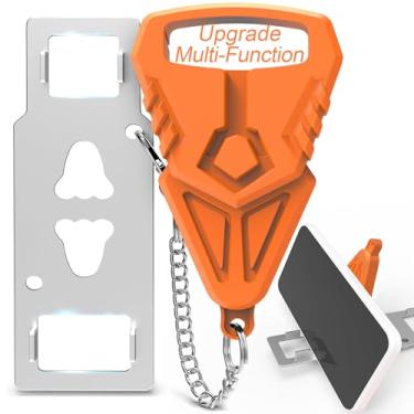 Imagem de ZGD ZGD Fechadura de porta portátil multifuncional, fechaduras de porta de hotel para viajantes ou suporte de celular, trava de atualização para porta, evita entrada não autorizada, essenciais de