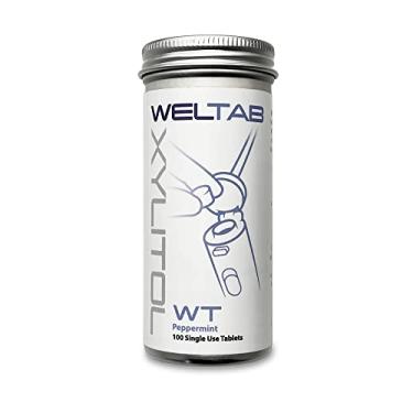 Imagem de Weltab WT Water Flosser Tabletes compatíveis com irrigador bucal Waterpik, 100 unidades (hortelã-pimenta, garrafa)
