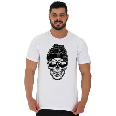 Imagem de Camiseta Tradicional Manga Curta MXD Conceito Caveira Com Gorro-Masculino