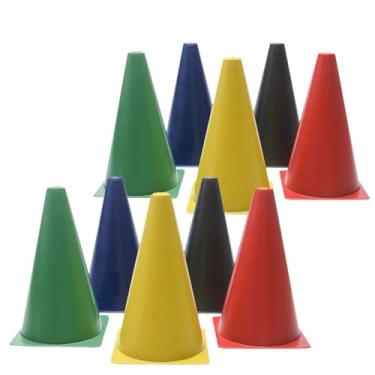 Imagem de Cone de Agilidade 10 unidades Half Cone Treino Funcional, Kit Funcional, Kit Cones Demarcatórios, Cones Academia, Cone Agilidade, Treinamento Agilidade, Cones De Agilidade Academia Musculação Treino