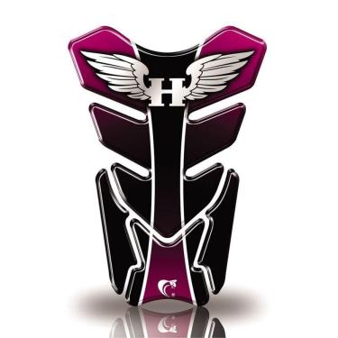 Imagem de Protetor De Tanque Adesivo Moto Honda Asa Rosa Pink