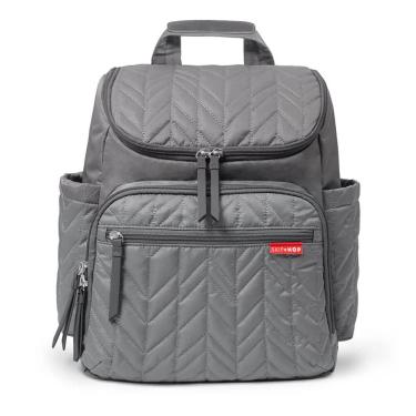 Imagem de Bolsa Maternidade Forma Backpack Mochila Premium c/ Trocador - Cinza