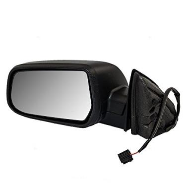 Imagem de Brock — Espelho retrovisor de reposição preto texturizado sem calor, memória ou vidro Spotter compatível com Equinox 2010-2014 e terreno 2010-2014