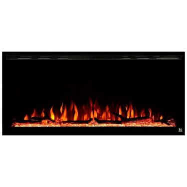 Imagem de Lareira Elétrica 80042 de Embutir A48x106L com Controle Remoto, Chamas Multicolorida, 1500W, 110v, TOUCHSTONE, Preto