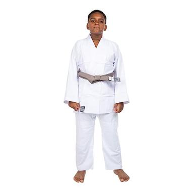 Imagem de Kimono Infantil Reforçado Judo Jiu-Jitsu, Haganah, Branco, M00