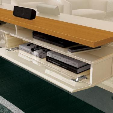 Imagem de Painel Para TV de Até 60 Polegadas Em MDP Murano EDN Off White e Cedro