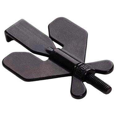 Imagem de Fechadura de Porta Portátil de aço Inoxidável Peque Fechadura de Segurança para Quarto, Preto, Tamanho real