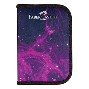 Imagem de Estojo de Nylon com Kit Escolar, Faber-Castell, Cosmic, 18.2221,Multicor