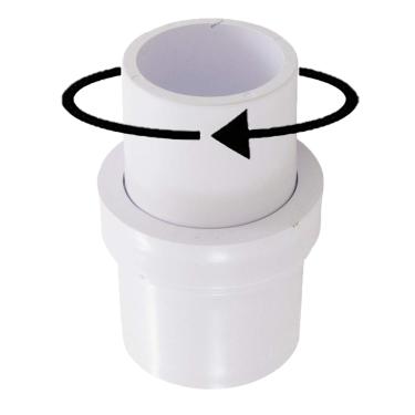 Imagem de ATIE PoolSupplyTown Conector adaptador giratório de mangueira de vácuo para piscina de 3,5 cm para substituição manual da cabeça do aspirador Pentair R201566
