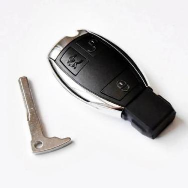 Imagem de Capa Carcaça da Chave Presença Mercedes Benz Cromada 3 Botões - Sterk