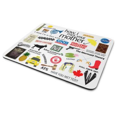 Imagem de Mouse Pad Geek Icons Moments White - How i met your mother - JPS INFO