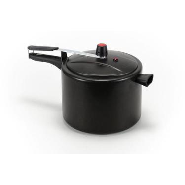 Imagem de Panela de Pressão Grande 10 Litros Alumínio Antiaderente TEFLON - Fáci