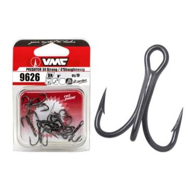 Imagem de Garateia VMC Predator 3X Strong 9626BN Black Nº2/0 - 10 Unidades