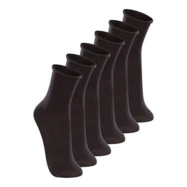 Imagem de Kit 6 Pares de Meias sem Punho Cano Médio Lupo 4421-001 - Genérico, Pr