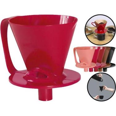 Imagem de Suporte Para Coador De Café Plástico Suporte Filtro 102 Para Garrafas 